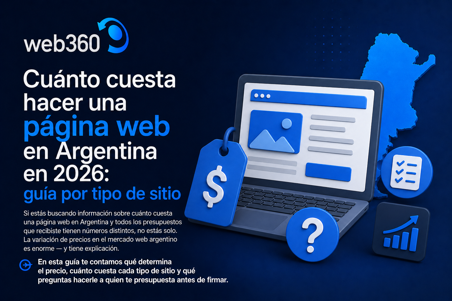 Cuánto cuesta hacer una página web en Argentina en 2026